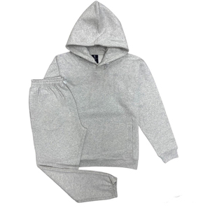 Conjunto Deportivo Personalizado al por Mayor, Talla Grande, Sudadera con Capucha y Pantalones Deportivos de Forro Polar Grueso, Transpirable, 100% Algodón, FORTLEO - Product Image 1