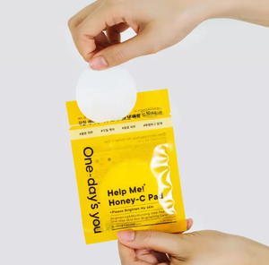HANDY HELP ME HONEY-C PAD 10EA Vitamin C <b>Toner</b> Pad for Brightening <b>Skin</b> Exfoliating Moisturizing Facial Pad - Product Image 1