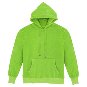 High Quality 100% Cotton Winter Hoodies for Men Custom 'Sialkot' Oversized Drop Shoulder <b>Washed</b> Heavyweight Hoodie Solid Pattern - Product Image 4