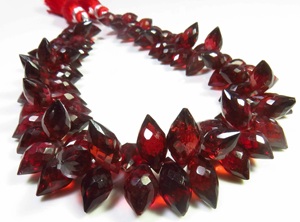 โกเมนแอฟริกันธรรมชาติหยดหยด briolette เหลี่ยมเพชรพลอย10.5-13มม. 9 "สาระอัญมณีหลวมจาก mozambique - Product Image 3