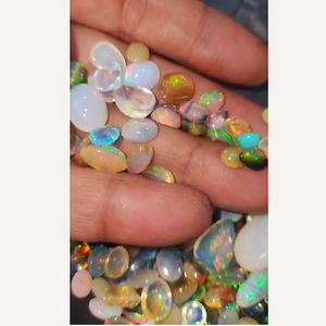 169 pièces d'opale éthiopienne naturelle avec feu 7mm à 25mm ovale poire ronde Cabochon 260 Cts Lot Iroc ventes pierres précieuses cabine US $224 tout - Product Image 2