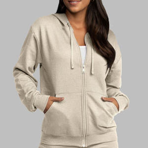 Ladies Winter Warm <b>Women</b> Thermal Casual Female Hoodies Zipper Solid Soft Fleece Hoodies - Product Image 1