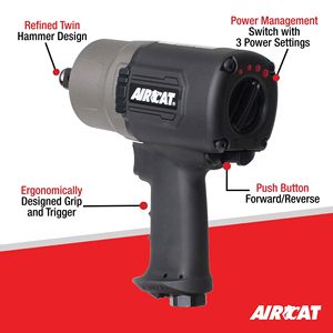 Llave de Impacto Neumática de Doble Martillo 1770-XL de 3/4 Pulgadas, 1600 Ft-lbs de Torque, Soporte OEM Personalizable - Product Image 4