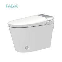 Cuvette de toilette intelligente intelligente sans contact Bidet monté au sol Télécommande S-Trap Drainage Siège chauffant Mode enfants
