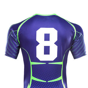 Camiseta de rugby personalizada para hombre, diseño profesional, nuevo estilo, sublimación personalizada completa, uniforme deportivo de poliéster transpirable a la venta - Product Image 5