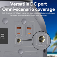 Stasiun Daya UPS Baterai LiFePO 600W dengan Output Tipe-C/USB/DC Soket AC untuk Penggunaan Luar Ruangan