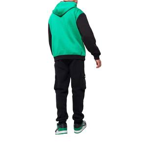 <b>Men</b> Wholesale 100% Cotton Block Zip <b>Hoodie</b> Winter Heavyweight <b>Fleece</b> Embroidered Rhinestone Logo Design <b>Lined</b> Front Solid - Product Image 3