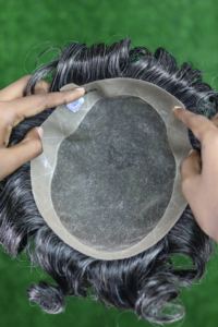 Perruque Capillaire à Prothèse Capillaire en PU Souple pour Homme BMW, Modèle de Perruque Mono en Mèches, Style Droit, Remy, USA, AUSTRALIE - Product Image 6