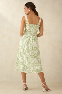 ชุดเดรสผ้าฝ้ายงานปาร์ตี้สไตล์อินเดียชุดเดรสมิดิสำหรับเจ้าสาวของขวัญแต่งงานแบบมีสไตล์ชุดเดรสชายหาดฤดูร้อน - Product Image 2