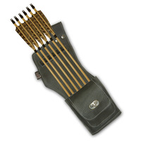ESHALZ IMPEX ARCHERY Quiver OEM Entièrement Personnalisé 100% CUIR DE VACHE VÉRITABLE Sacoche de Flèches Arrière pour Tir à l'Arc Modèle AQ-142 40CM