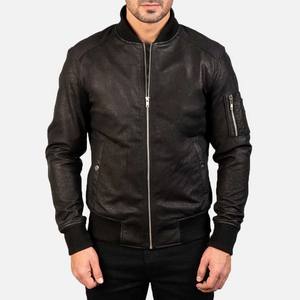 Chaqueta de Cuero para Hombre al por Mayor, Logotipo Personalizado, Cuero Genuino, Corte Ajustado, Estilo Motero, Invierno, con Capucha, Moda, Directo de Fábrica, Pedido al por Mayor - Product Image 1