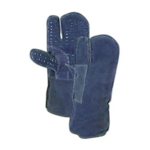 Guantes de Soldadura de Piel de Vaca Resistentes a Altas Temperaturas, Guantes de Trabajo Especiales para Soldador Anti-Escaldaduras - Product Image 3