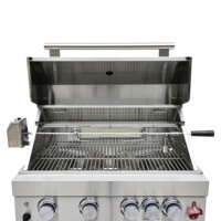 Ensemble de cuisine extérieure modulaire de haute qualité en acier inoxydable 304, grilles à gaz BBQ pour jardin, certificat CE/AGA