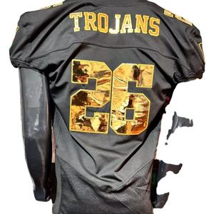 Maillot de football américain fan jersey parent sublimation attirail sergé broderie grande taille personnalisé usine pakistan vraies photos - Product Image 1