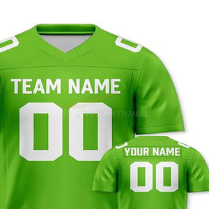 High Quality Sublimated American Football Jerseys Wholesale Custom <b>Embroidery</b> Quick Dry Breathable Mesh Plus Size - Product Image 6