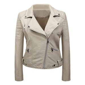 Veste d'hiver réversible pour femmes de qualité supérieure respirant coupe-vent fermeture à glissière durable automne vêtements d'extérieur imprimé tissu cuir - Product Image 1