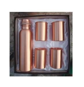 Bouteille décorative en cuivre faite à la main martelée pour l'eau bouillante Logo personnalisable pour boire - Product Image 2