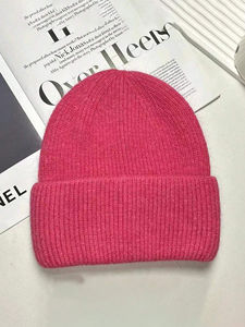 Opulento, venta al por mayor, gorros de otoño e invierno para hombres y mujeres, gorro de tela de lana con puños de punto exquisitamente cálido para hombres - Product Image 2