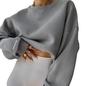 Sudaderas Extra Grandes para Mujer, Sudadera Holgada de Moda, Sudadera con Capucha de Color Sólido para Invierno, Tejido de Punto, Estilo de Cuello Ancho Extra Grande - Product Image 4