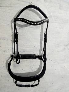 Brida de cuero de caballo personalizada con relleno de cristales - Product Image 2