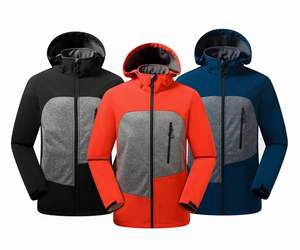 Veste Softshell pour hommes en gros impression de logo personnalisé 2025 meilleur design de haute qualité couleur unie support haute rue prix bon marché - Product Image 1