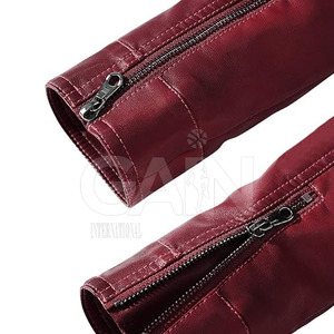 Vente en gros Logo personnalisé Veste d'hiver pour hommes en polyester Veste en cuir imperméable pour hommes - Product Image 3