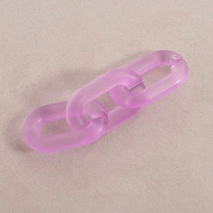 Chaîne à maillons en résine écologique personnalisée, grande taille, transparente et multicolores, faite à la main, décoration d'intérieur - Product Image 2