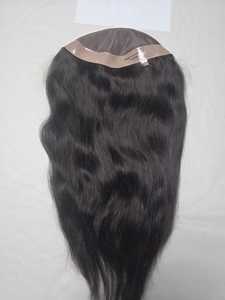 Toupet de cheveux mono pour femmes avec cheveux humains indiens, styles multiples (vague d'eau, vague naturelle, etc.) Léger 100-150g - Product Image 4