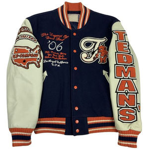 Chaqueta universitaria de lona personalizada para hombre 2025 con cuello levantado bordado, ropa de calle de invierno, chaqueta con letras de béisbol, nuevo diseño - Product Image 3