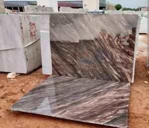 Dalles de marbre marron Katni Carreaux de pierre indienne de luxe pour intérieur extérieur conception de coupe personnalisée pour salon salle de bain hôpital Villa - Product Image 1