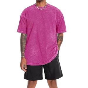 OEM personalizado 100% algodón camiseta de gran tamaño de los hombres en blanco liso manga corta Streetwear moda camiseta 2025 - Product Image 3