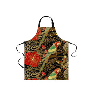Tabliers de cuisine de cuisine professionnels en coton pleine longueur avec logo personnalisé - Product Image 6