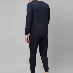 High Quality 100% Cotton Men's Sweat Suits Plus Size Solid Pattern Eco-Friendly Factory Direct <b>Sale</b> Lightweight Sets for <b>Spring</b> - Product Image 3