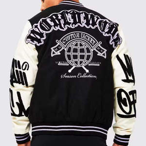 Manufacturer Custom Design Chenille Letterman Varsity Jacket Fashionwear Embroidered Letterman Jacket College Jacket For Men - Product Image 3