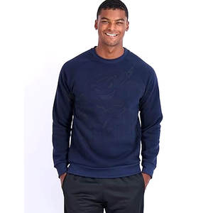 Sudadera de cuello redondo de lana de felpa suave para hombre, suéter Atlético acogedor, suéter cálido, logotipo personalizado, ropa informal con estampado Dtg - Product Image 2