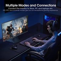 KOORUI Monitor Gaming de 24,5 pulgadas, FHD 1080P 144Hz/170Hz Monitores de computadora sin marco VA, 1ms, sRGB 99%