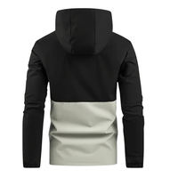 Chaqueta con capucha ligera a prueba de viento para hombre Ropa deportiva transpirable y resistente al agua para exteriores con bolsillos con cremallera en relieve