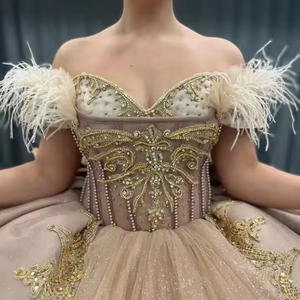 Diseñador tradicional marroquí vibrante turquesa satén modesto hasta el suelo vestido de noche bordado Royal Flair acentos fiesta - Product Image 3