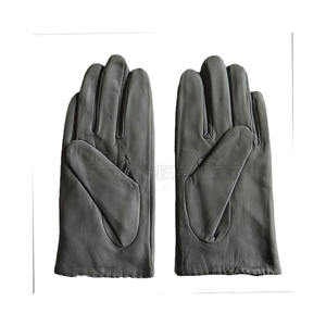 2024 nueva moda ligera de alta calidad invierno Casual guantes de cuero liso para entrenamiento Fitness con longitud de muñeca - Product Image 3