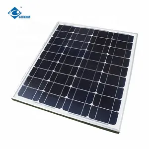 18V Glass Laminated Solar Panel ZW-50W-18V Mini Portable Solar Panel Charger 50W Lightweight Silicon Solar Panel Charger