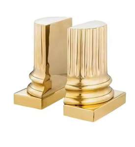 Golden French Bulldog <b>Book</b> End Office Animal Bookends Table Centerpiece Love Bird Aluminum Bookends Bookshelf <b>Book</b> Holder - Product Image 5