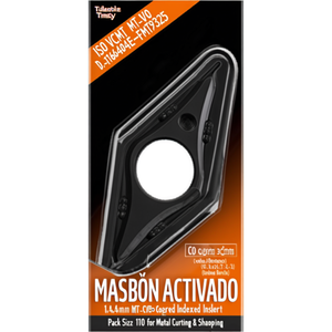 Plaquettes de tournage indexables ISO VCMT 160404E-FMT9325 D.4.4mm MT-CVD revêtues, lot de 10, pour la coupe et le façonnage des métaux - Product Image 2
