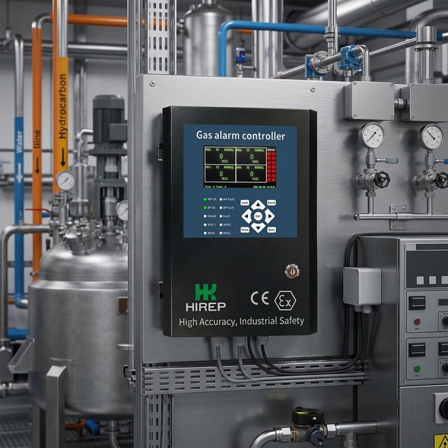 HIREP Factory Direct Sales Multi-Channel Gas Alarm Controller 128 Zone ATEX CE FCC SIL Certified Panel