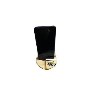 Support de téléphone portable élégant en bois de luxe fait à la main, vaisselle promotionnelle élégante - Product Image 5