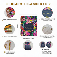Agenda quotidien personnalisé avec couverture en papier A5, spirale, 100 feuilles, cahiers personnalisés de qualité supérieure