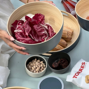 ชุดชามสลัดไม้ไผ่สานลายคลาสสิก สวยงาม พร้อมส้อม สำหรับงานเลี้ยง ครอบครัว ร้านอาหาร เป็นมิตรกับสิ่งแวดล้อม ปรับแต่งได้ - Product Image 4