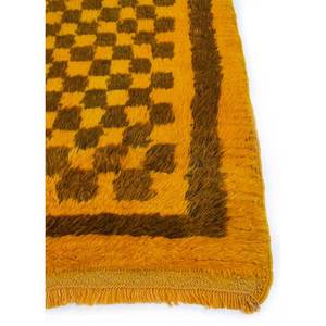 Alfombras de Lana Anudadas a Mano Zuri, Rojo Naranja, Patrón Geométrico Abstracto, Estilo Boho Clásico para el Hogar, Alfombra Rectangular Grande para Pasillo o Sala -Pae-310 - Product Image 4