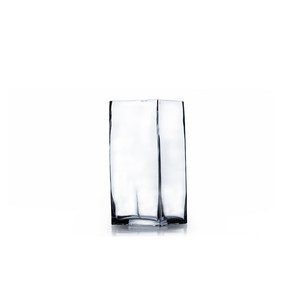 VBV0408 - <b>Square</b> Glass Block <b>Vase</b> - 4 x 8 - Product Image 1