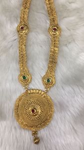 Indian Manufacturer Trendy Bridal <b>Jewellery</b> for Turkey Marriage Long Necklace Set With Earrings for Women Charm Ready to Ship - Product Image 4