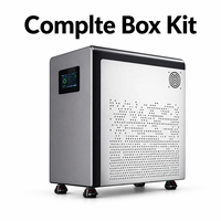 Boîtier de batterie DIY grande capacité 32 kWh pour cellules MB56 628Ah/314Ah, BMS JK 300A, écran 4,3 pouces, boîte mobile en acier renforcé 48V/51,2V